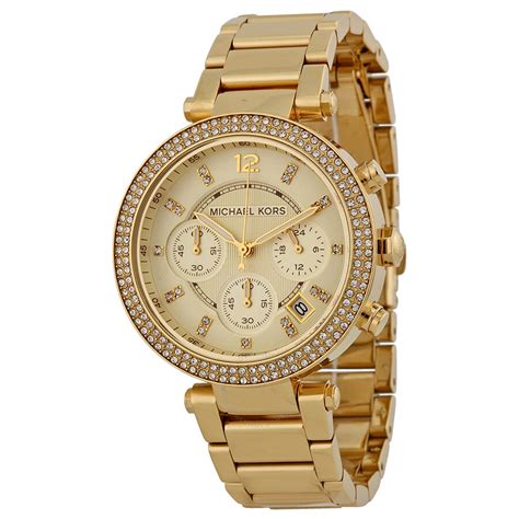 michael kors women's parker gold-tone watch mk5354|jomashop michael kors parker.